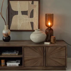 Woood Anno wanddeco katoen naturel/bruin Hot
