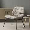Woood Aure fauteuil chenille beige/zwart Sale