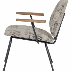 Woood Aure fauteuil chenille beige/zwart Sale