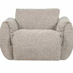 Woood Baggy draaifauteuil geweven stof naturel melange Clearance