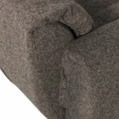 Woood Baggy draaifauteuil geweven stof warmgrijs melange Hot