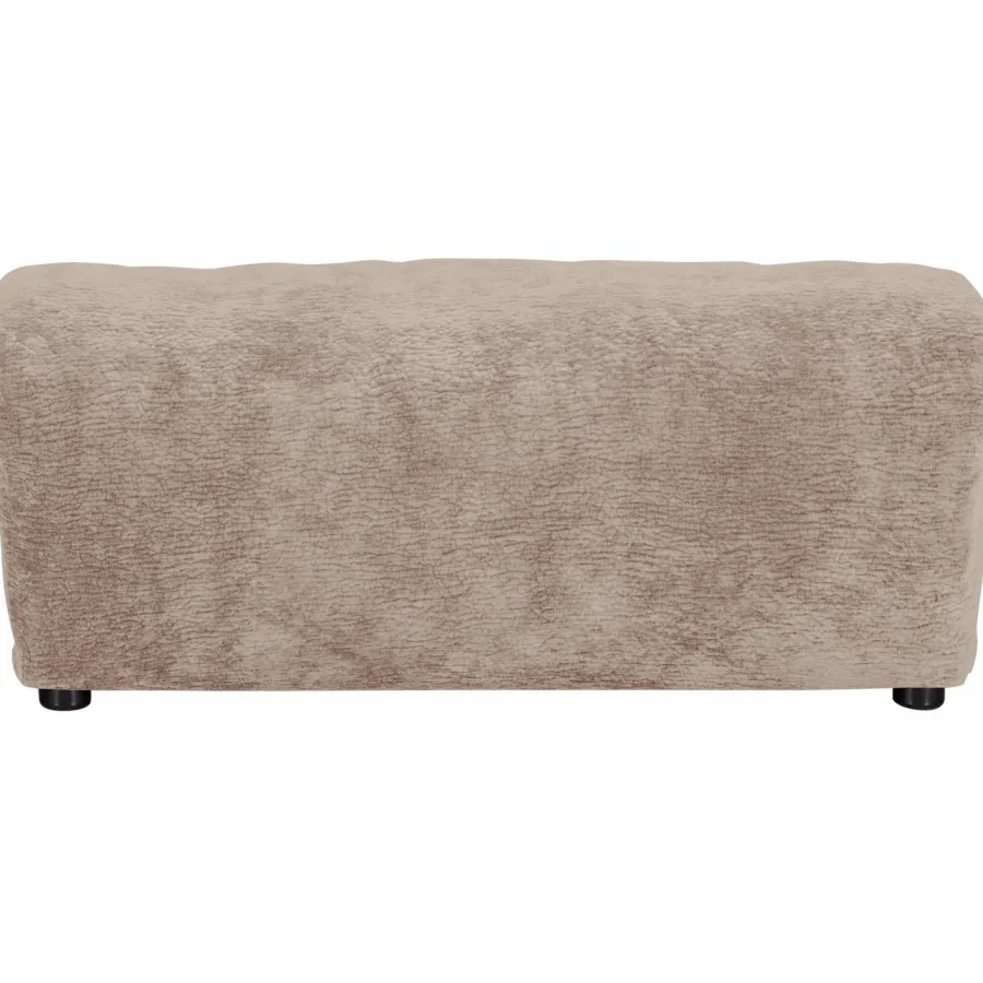 Woood Baggy hocker 3d chenille zand