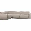 Woood Baggy hoekbank links geweven stof naturel melange Sale