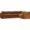 Woood Baggy hoekbank rechts 3d chenille middenbruin Sale