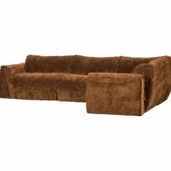 Woood Baggy hoekbank rechts 3d chenille middenbruin Sale