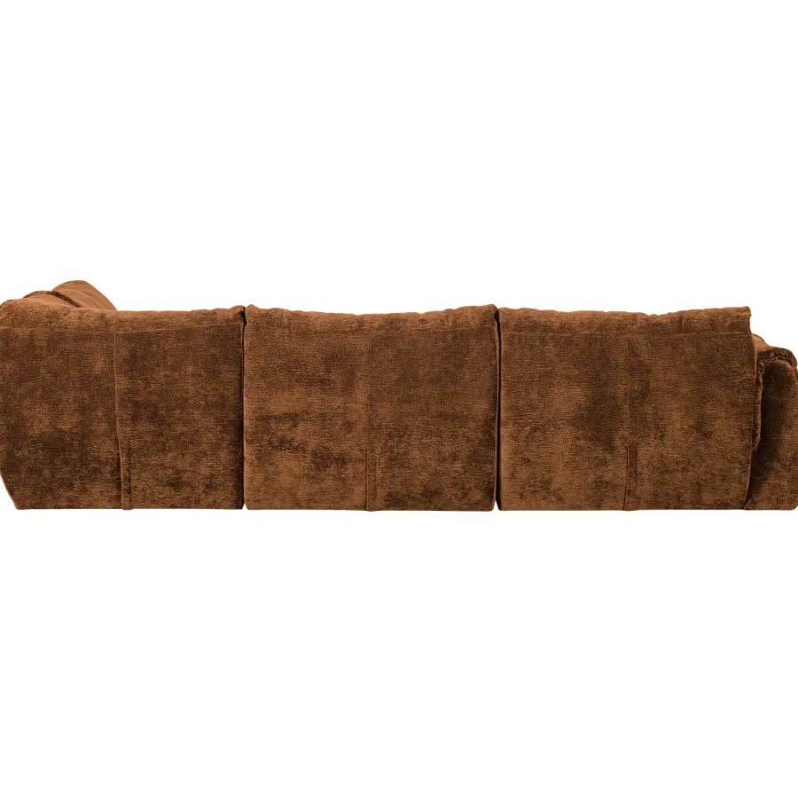 Woood Baggy hoekbank rechts 3d chenille middenbruin Sale