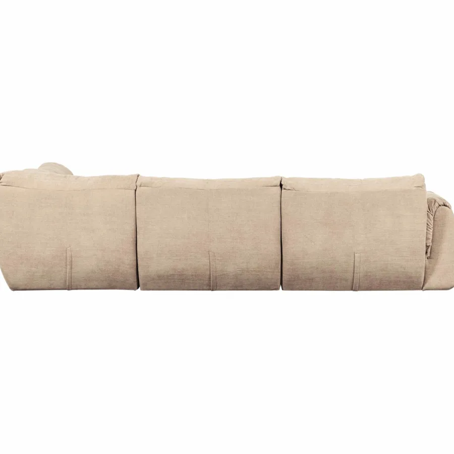 Woood Baggy hoekbank rechts geweven chenille zand Clearance
