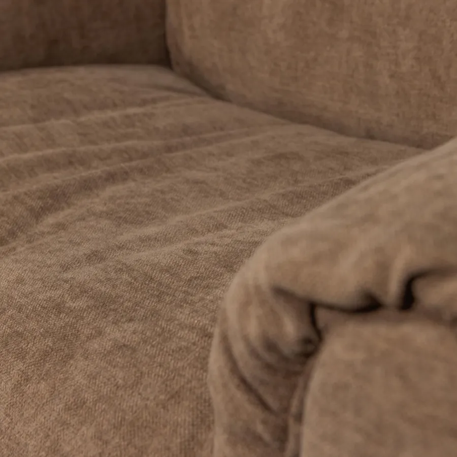 Woood Baggy loveseat geweven chenille bruin Sale