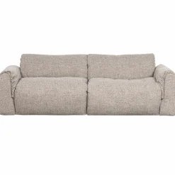 Woood Baggy 2-zits bank geweven stof naturel melange Outlet