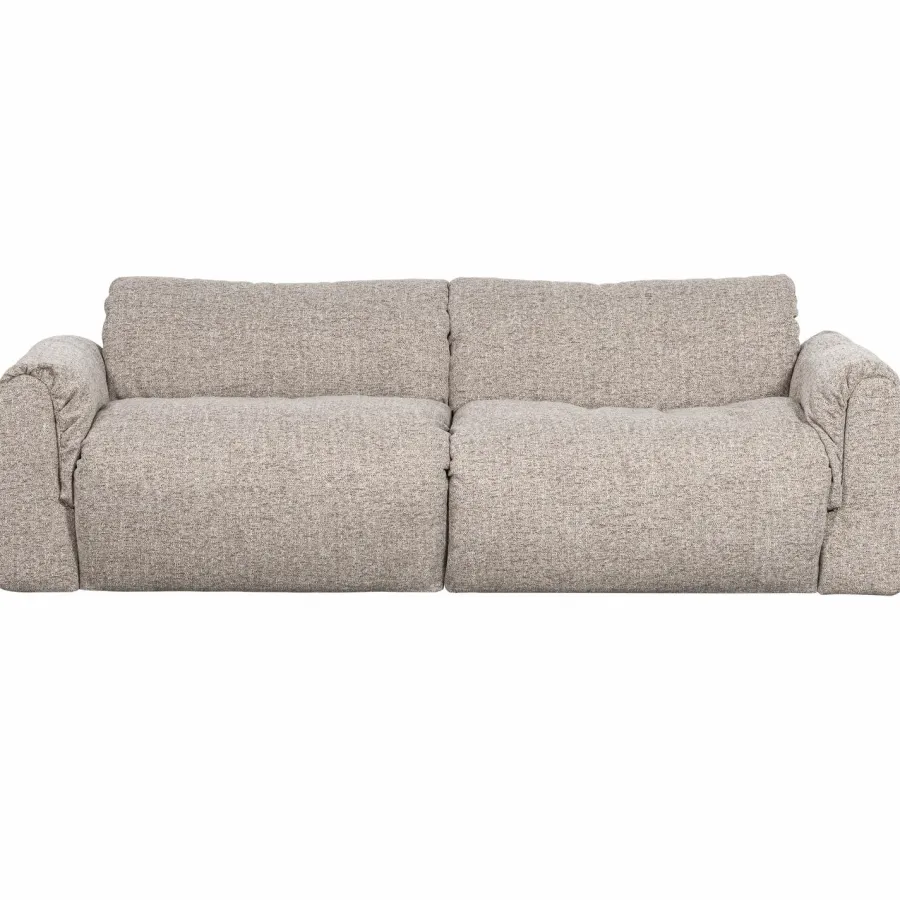 Woood Baggy 2-zits bank geweven stof naturel melange Outlet