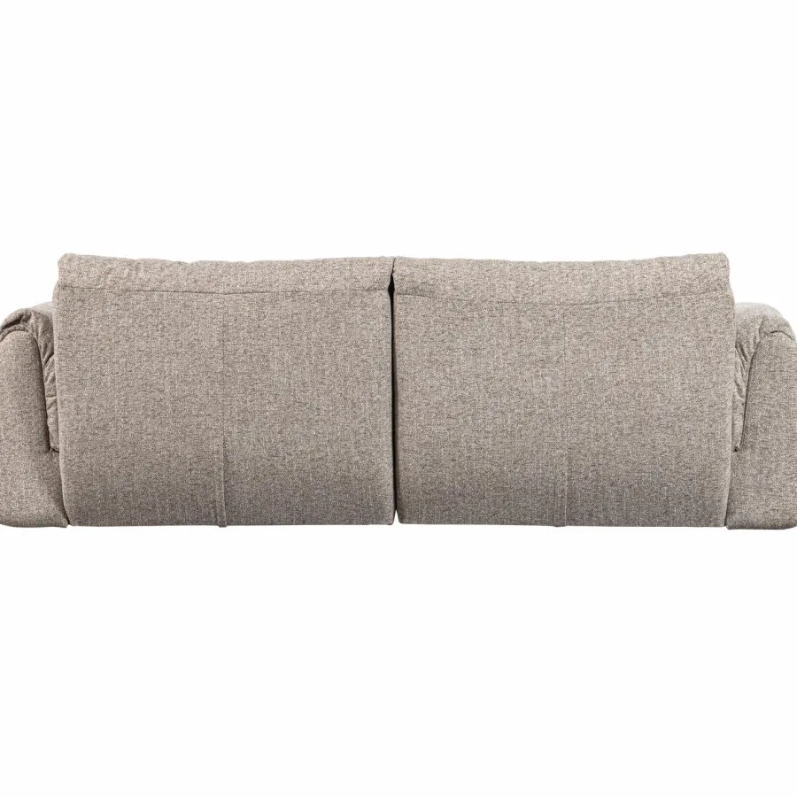 Woood Baggy 2-zits bank geweven stof naturel melange Outlet