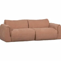 Woood Baggy 2-zits bank geweven chenille oud roze Sale