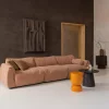 Woood Baggy 3-zits bank geweven chenille oud roze Sale