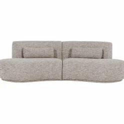 Woood Batavier half ronde bank 4-zits zand melange Sale
