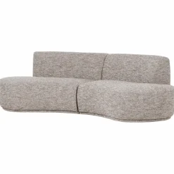 Woood Batavier half ronde bank 4-zits zand melange Sale
