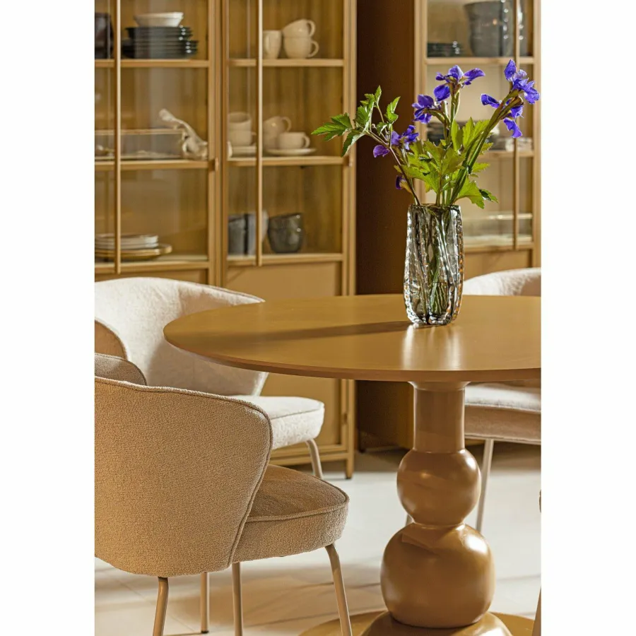Woood BLANCO eettafel O120CM mango hout honinggeel Sale