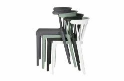 Woood Bliss Spijlenstoel Kunststof Zwart Online