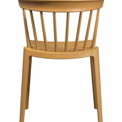 Woood Bliss tuinstoel met spijlen wood fiber caramel melange