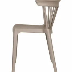 Woood Bliss tuinstoel met spijlen kunststof taupe Online