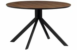Woood Bruno Eettafel Rond Mdf Walnoot Ø120cm Best