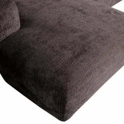 Woood CLOUD chaise longue links geweven chenille warm bruin Hot