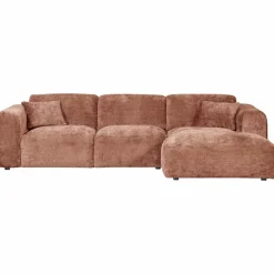 Woood CLOUD chaise longue rechts geweven chenille terra Clearance