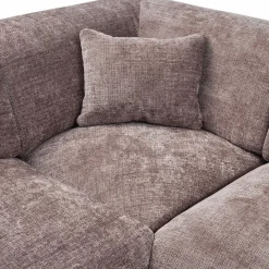 Woood CLOUD hoekbank links geweven chenille taupe Online