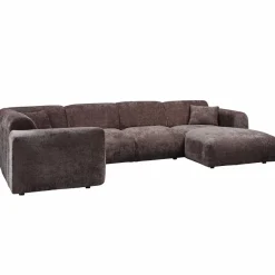 Woood CLOUD hoekbank links geweven chenille warm bruin Clearance