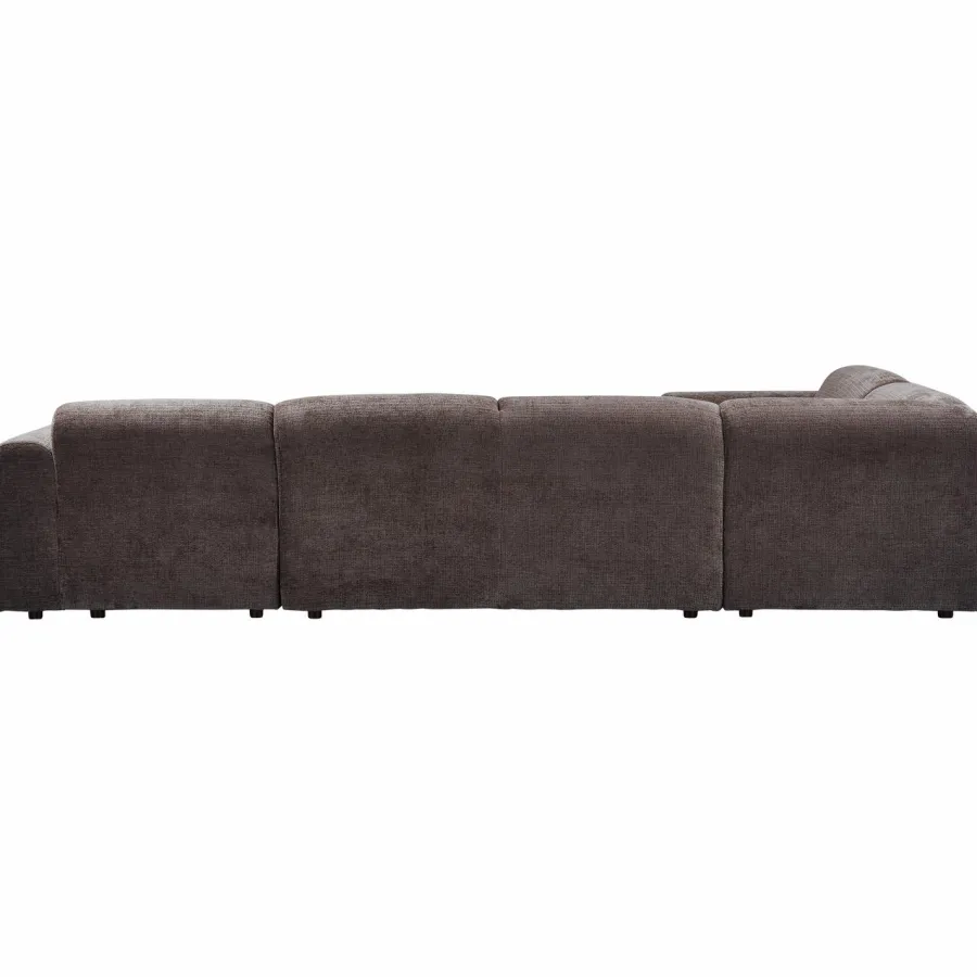 Woood CLOUD hoekbank links geweven chenille warm bruin Clearance