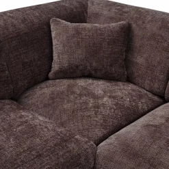Woood CLOUD hoekbank links geweven chenille warm bruin Clearance