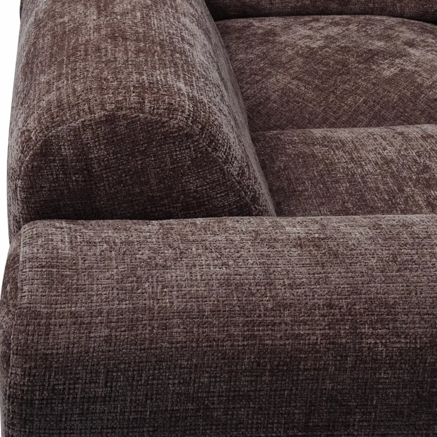 Woood CLOUD hoekbank links geweven chenille warm bruin Clearance
