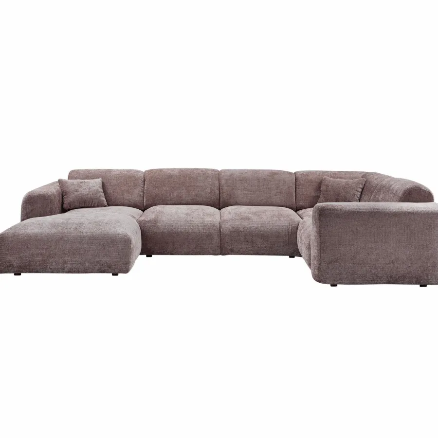 Woood CLOUD hoekbank rechts geweven chenille taupe Clearance