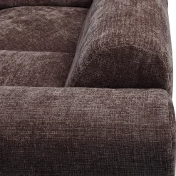 Woood CLOUD hoekbank rechts geweven chenille warm bruin Best