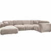 Woood CLOUD hoekbank rechts geweven chenille naturel Discount