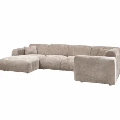 Woood CLOUD hoekbank rechts geweven chenille naturel Discount