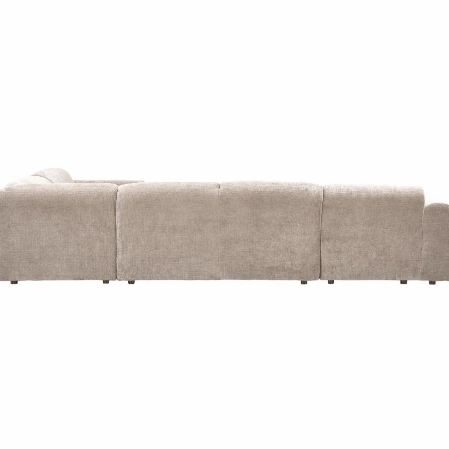 Woood CLOUD hoekbank rechts geweven chenille naturel Discount
