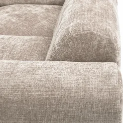 Woood CLOUD hoekbank rechts geweven chenille naturel Discount
