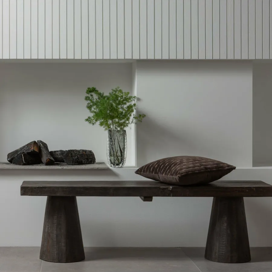 Woood Clyde bankje hout donkerbruin Online