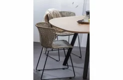 Woood Combi-tablo: Organisch Eiken 130x130 & 2-standen Poot Vierk Online