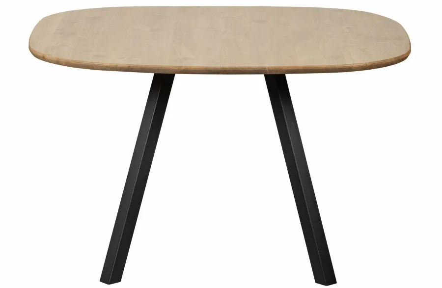 Woood Combi-tablo: Organisch Eiken 130x130 & 2-standen Poot Vierk Online