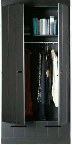 Woood Connect - 2 Drs + Lade - Strokendeur Zwart [fsc] Sale