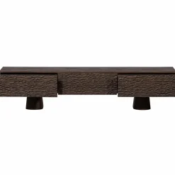 Woood Crumble carved tv meubel mango walnoot Clearance