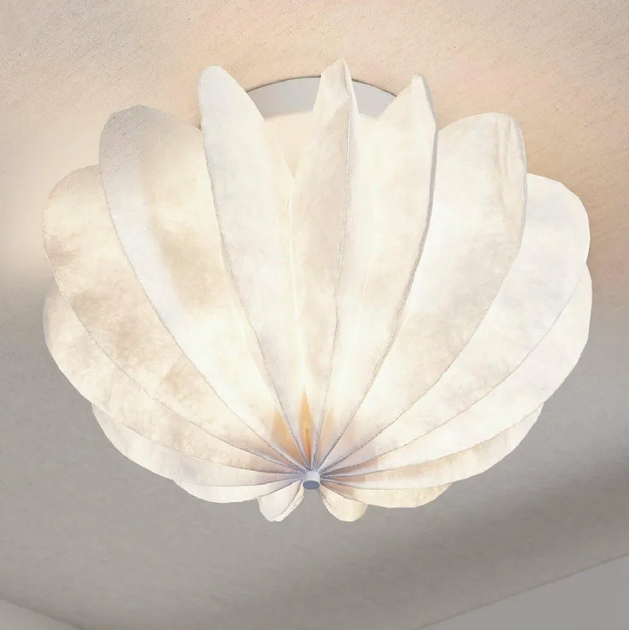 Woood DALIA plafond/wandlamp tyvek papier wit 28xO40CM New