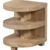 Woood Darren Halfronde Bijzettafel Mango Hout Naturel Hot