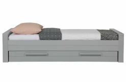 Woood Dennis Bed 90x200 Cm Grenen Betongrijs Geborsteld [fsc] Best