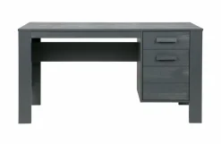 Woood Dennis Bureau Grenen Steel Grey Geborsteld [fsc] Best