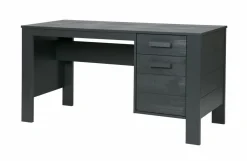 Woood Dennis Bureau Grenen Steel Grey Geborsteld [fsc] Best