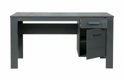 Woood Dennis Bureau Grenen Steel Grey Geborsteld [fsc] Best