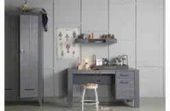 Woood Dennis Bureau Grenen Steel Grey Geborsteld [fsc] Best