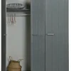 Woood Dennis 3-deurs Kast Grenen Steel Grey Geborsteld [fsc] New